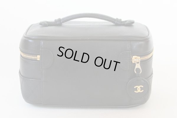 シャネル ビコローレ バニティバック 横型 ブラック 裏面