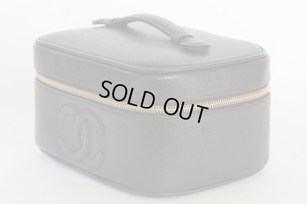 シャネル　バニティバック 横型 A01997 ブラック　サイド