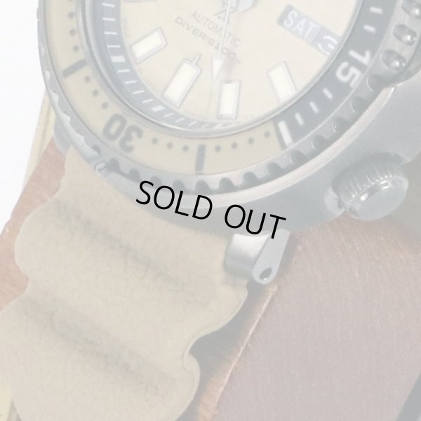 セイコー　プロスペック　メカニカルスキューバ　SBDY059　サンド文字盤　サイド下部拡大