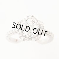 モニッケンダム　PT900 ダイアイリリング 1.05ct 6.10ｇ