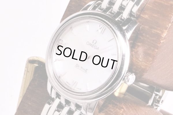 オメガ　デビル　プレステージ　４２４．１０．２４　シェル文字盤　サイド拡大