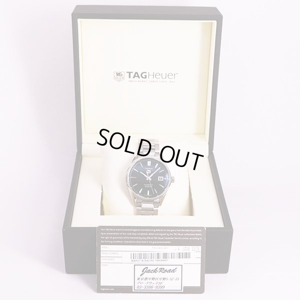 タグホイヤー　カレラ　キャリバー５　ＷＡＲ２１１Ａ－０　黒文字盤　箱・保証書