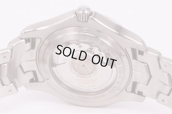 タグホイヤー　リンク　キャリバー６　ＷＪＦ２１１Ｂ　白文字盤　裏面拡大