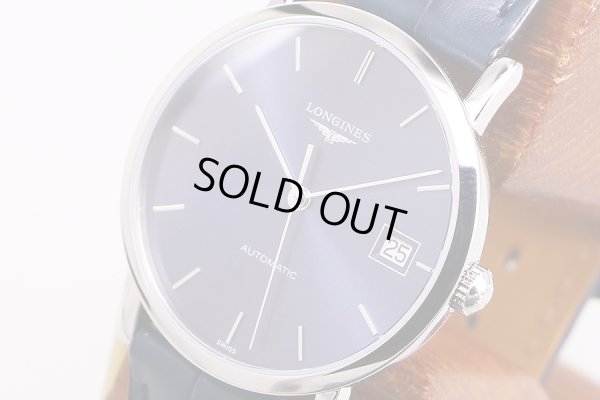 ロンジン　エレガンス　Ｌ４．８０９　紺文字盤　サイド拡大