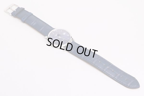 ロンジン　エレガンス　Ｌ４．８０９　紺文字盤　革ベルト状態表面