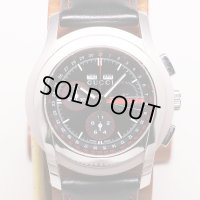 グッチ　５５００　マルチカレンダー　クロノグラフ　黒文字盤