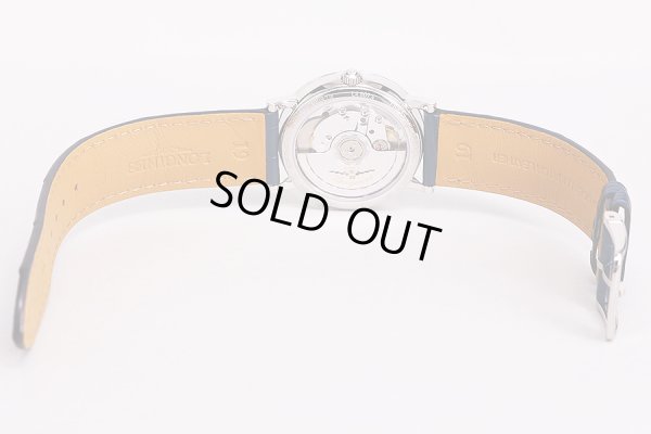 ロンジン　エレガンス　Ｌ４．８０９　紺文字盤　革ベルト