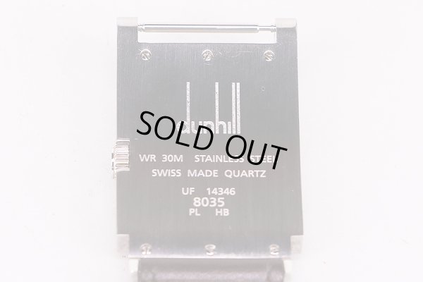 ダンヒル　ウェイファー　８０３５　茶文字盤　裏面拡大