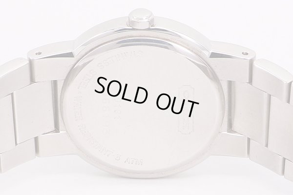 コーチ　０１９１Ｍ　銀文字盤　裏面拡大