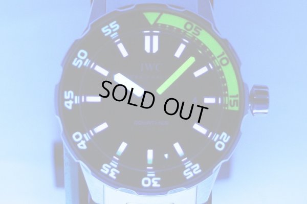 ＩＷＣ　アクアタイマー２０００　ＩＷ３５６８０１　黒文字盤　ライト