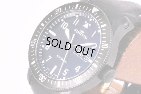 フォルティス　Ｂ－４２　６４７．１８．１０　エアロマスター　ミッションタイマー　黒文字盤　サイド拡大