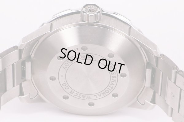 ＩＷＣ　アクアタイマー２０００　ＩＷ３５６８０１　黒文字盤　裏面拡大