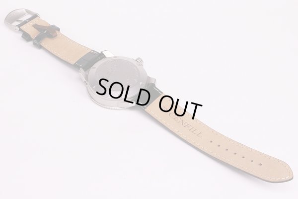 ジン　ＥＺＭ３　６０３　黒文字盤　革ベルト状態　裏面