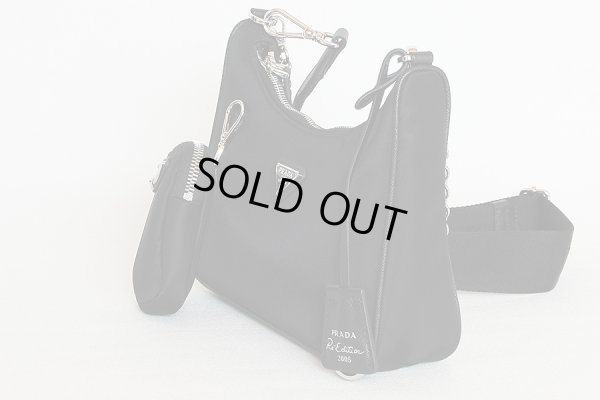 プラダ 2WAYショルダーバック 1BH204 ブラック サイド