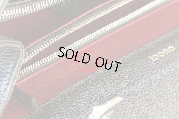 グッチ スモール トップハンドルバック 569712 498879 ブラック 小傷(2)