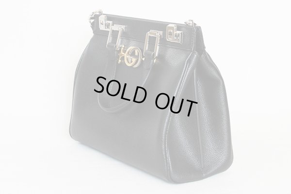 グッチ スモール トップハンドルバック 569712 498879 ブラック サイド