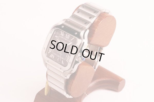 カルティエ　サントス　ドゥカルティエ　ＷＳＳＡ００１３　青文字盤　サイド