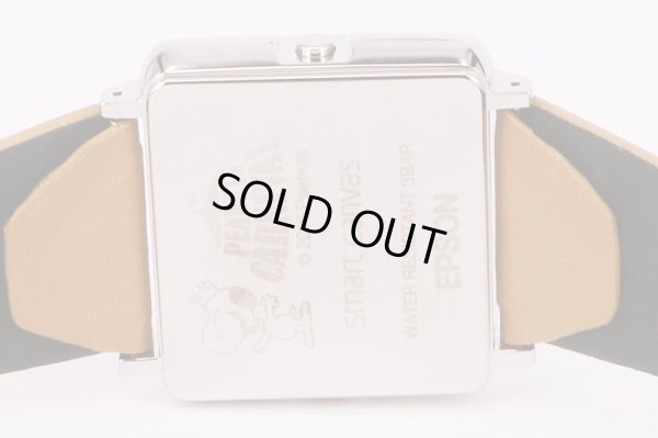 エプソン　スマートキャンパス　ピーナッツカーニバル　スヌーピー　液晶文字盤　裏面拡大