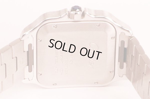 カルティエ　サントス　ドゥカルティエ　ＷＳＳＡ００１３　青文字盤　裏面拡大