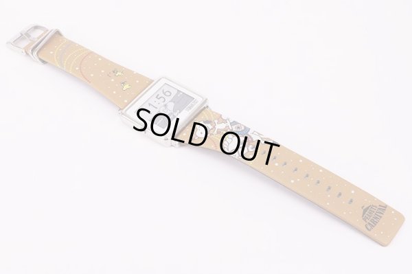 エプソン　スマートキャンパス　ピーナッツカーニバル　スヌーピー　液晶文字盤　革ベルト状態　表面