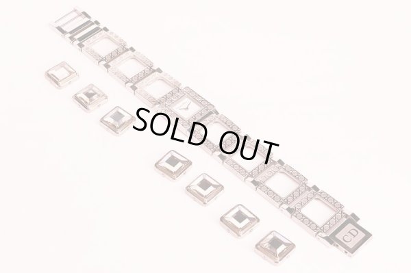 Ｃ．ディオール　ラ・パリジェンヌ　Ｄ６０－１０９　白文字盤　ラインストーンブレス