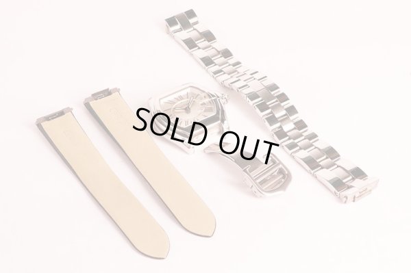 カルティエ　ロードスターＳＭ　２６７５　銀文字盤　替えベルト