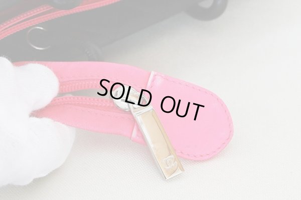 シャネル カンボンライン ミディアムトートバック ブラック/ホワイト 汚れ