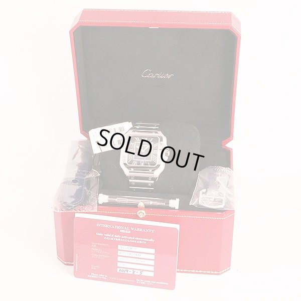 カルティエ　サントス　ドゥカルティエ　ＷＳＳＡ００１３　青文字盤　箱・保証書