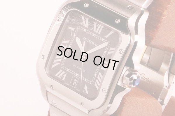 カルティエ　サントス　ドゥカルティエ　ＷＳＳＡ００１３　青文字盤　サイド拡大