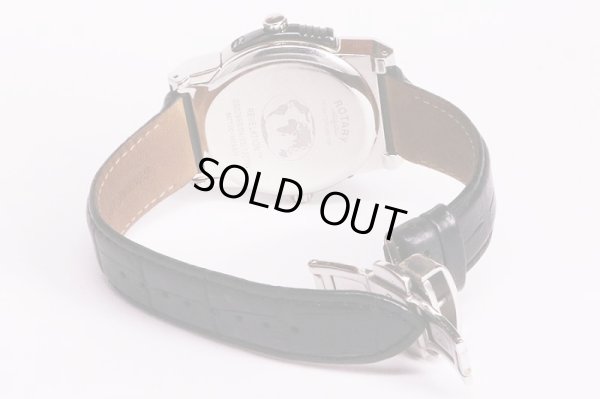 ロータリー　レボリューション　ＥＧＳ０００７　青/グレー文字盤　革ベルト