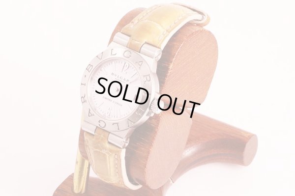 ブルガリ　ディアゴノスポーツ　ＬＣＶ２９Ｓ　ピンクシェル文字盤　限定　サイド