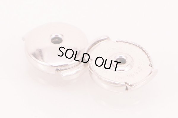 ティファニー　PT950 ペーパーフラワー タンザナイトダイアイリ フラワー ドロップピアス 10.30g　留め具拡大