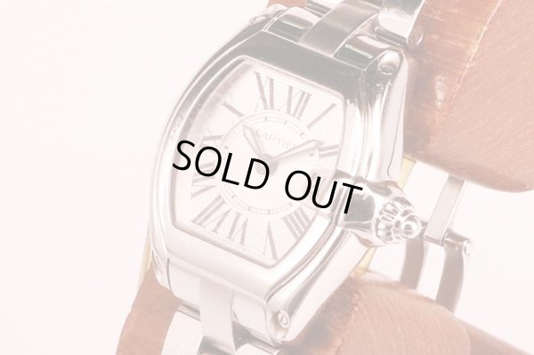 カルティエ　ロードスターＳＭ　２６７５　銀文字盤　サイド拡大