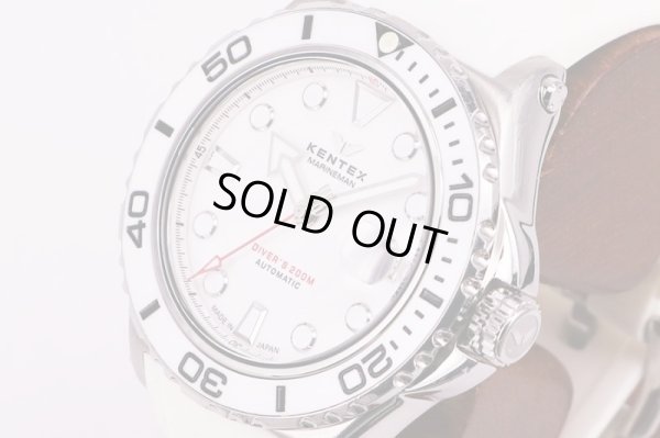 ケンテックス　マリンマン　Ｓ７０６Ｍ　白文字盤　サイド拡大