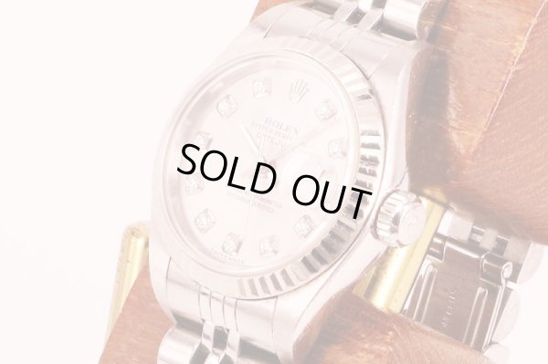 ロレックス　７９１７４Ｇ　Ｆ１５３４１６　銀文字盤　新１０Ｐ　サイド拡大