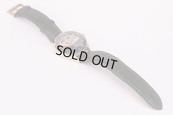 エドックス　レ・ヴォベール　オープンハート　８５０１９　ガンメタル文字盤　革ベルト状態　表面