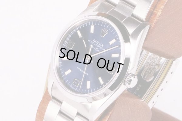 ロレックス　エアキング　１４０００　Ｕ６９４７６５　青３６９文字盤　サイド拡大