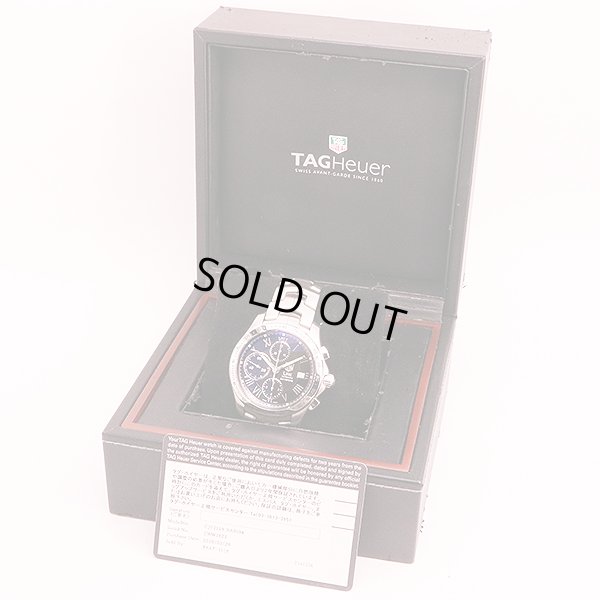 タグホイヤー　リンク　クロノグラフ　ＣＪＦ２１１９　２０１０年限定　黒文字盤　箱・保証書