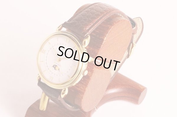 モーリス・ラクロア　トリプルカレンダームーンフェイス　１３１１１　白文字盤　サイド