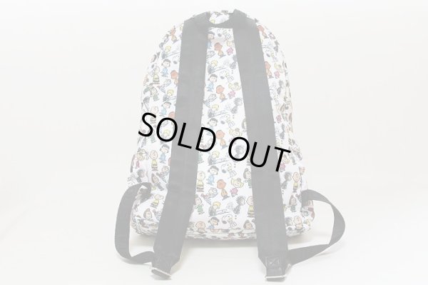 マークジェイコブス ラージ バックパック M0016562 ホワイト/スヌーピー  裏面