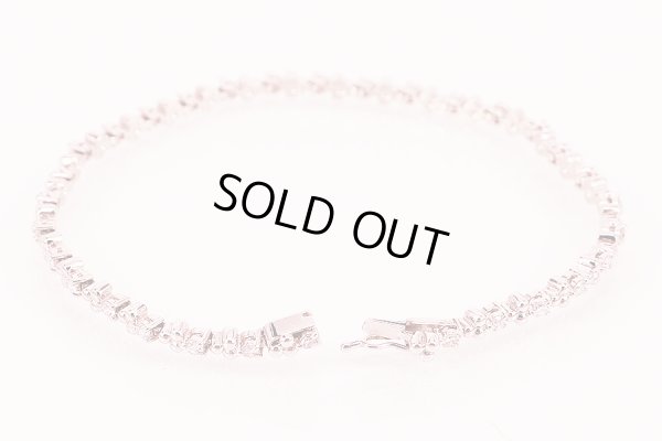 タサキ　PT900 ダイアイリブレスレット 0.85ct 14.20g　留め具