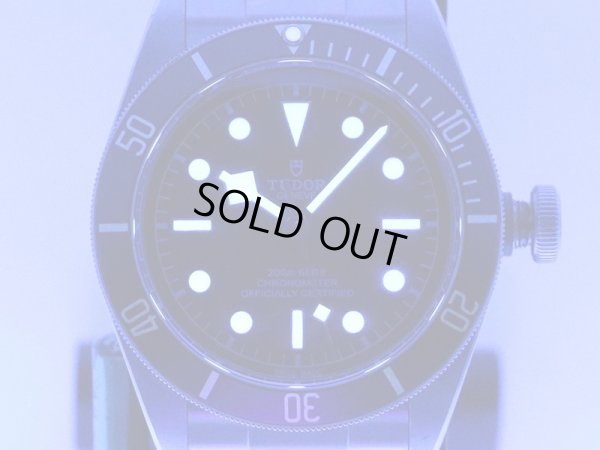 チューダー　７９２３０Ｂ　Ｑ１４３３８３　黒文字盤　紺ベゼル　ライト