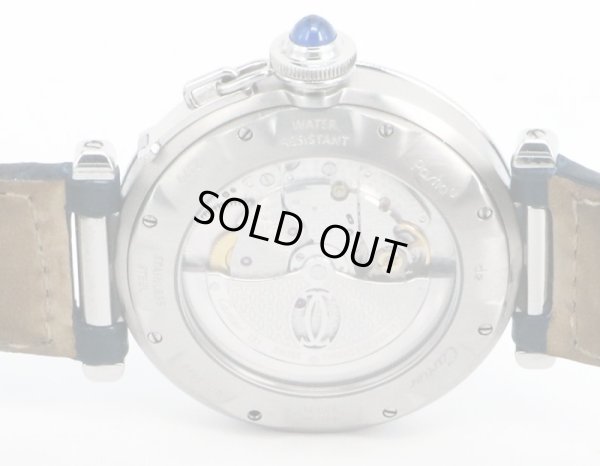 カルティエ　パシャ３８　グリッド　２５７９　銀文字盤　裏面拡大