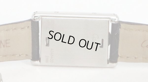 カルティエ　タンク　バスキュラントＳＭ　２３８６　白文字盤　裏面拡大