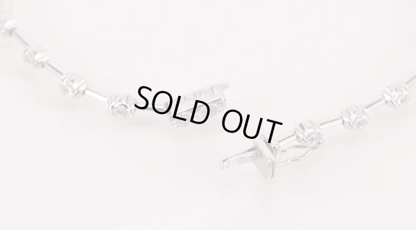 K18WG ダイアイリブレスレット 1.25ct 7.70g　留め具外したイメージ