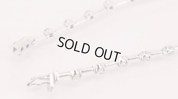 K18WG ダイアイリブレスレット 1.25ct 7.70g　留め具外したイメージ(2)