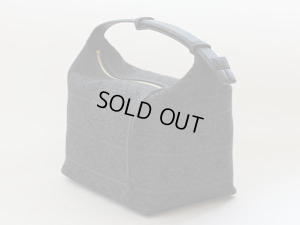 ロエベ アナグラム キュービィバック A906K68X04 ブラック サイド