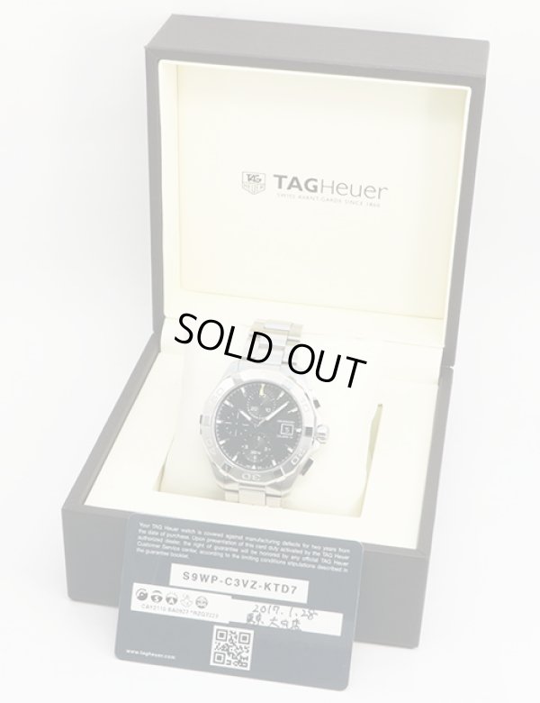 タグホイヤー　アクアレーサー　キャリバー１６　ＣＡＹ２１１０－０　黒文字盤　箱