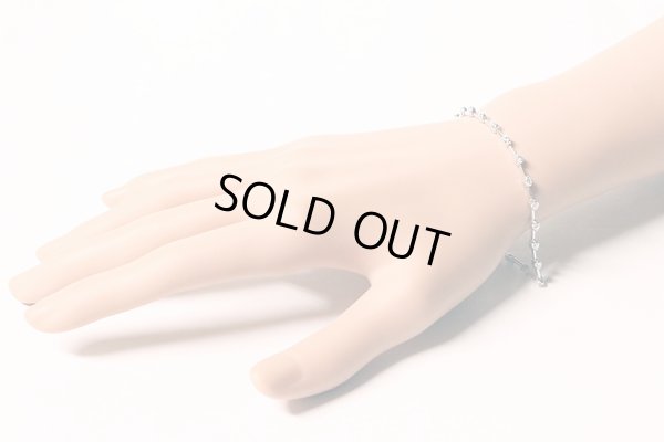 K18WG ダイアイリブレスレット 1.25ct 7.70g　装着イメージ