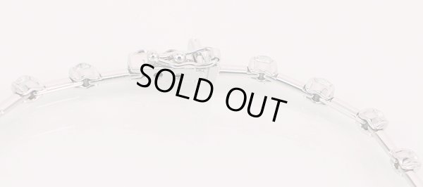 K18WG ダイアイリブレスレット 1.25ct 7.70g　留め具